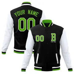 Full-Snap Stitched Varsity Letterman Jacket 9