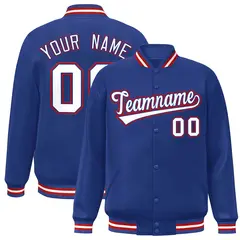 Full-Snap Varsity Baseball Jacket for Adults and Youth 22