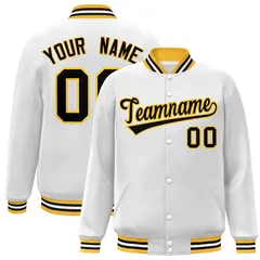 Full-Snap Varsity Baseball Jacket for Adults and Youth 36