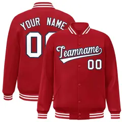 Full-Snap Varsity Baseball Jacket for Adults and Youth 50