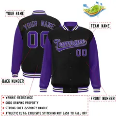 Full-Snap Varsity Baseball Jacket 88