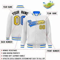 Full-Snap Varsity Baseball Jacket 74