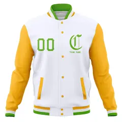 Full-Snap Varsity Bomber Baseball Jacket 29