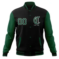 Full-Snap Varsity Bomber Baseball Jacket 5