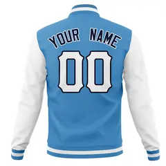 Full-Snap Varsity Bomber Baseball Jacket 62