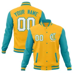 Full-Snap Varsity Bomber Baseball Jacket 65