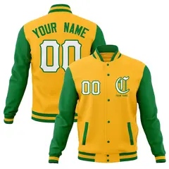 Full-Snap Varsity Bomber Baseball Jacket 73