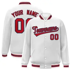Full-Snap Varsity Letterman Baseball Jacket 36