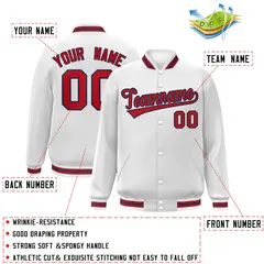 Full-Snap Varsity Letterman Baseball Jacket 39