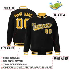 Full-Snap Varsity Letterman Baseball Jacket 4