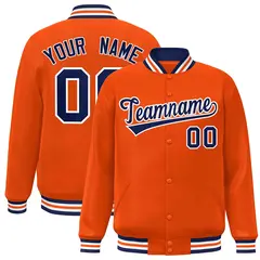 Full-Snap Varsity Letterman Baseball Jacket 8