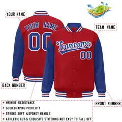 Full-Snap Varsity Letterman Baseball Jacket 2