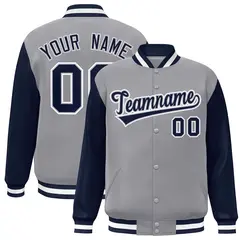 Full-Snap Varsity Letterman Baseball Jacket 6