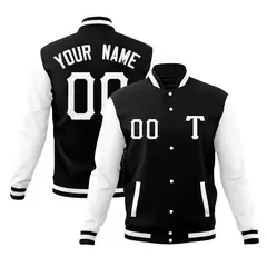 Full-Snap Varsity Letterman Baseball Jacket 1