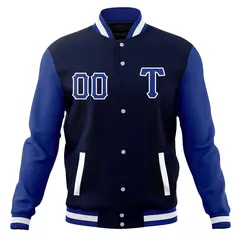 Full-Snap Varsity Letterman Baseball Jacket 13