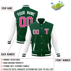 Full-Snap Varsity Letterman Baseball Jacket 20
