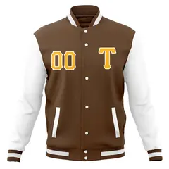 Full-Snap Varsity Letterman Baseball Jacket 29