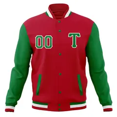 Full-Snap Varsity Letterman Baseball Jacket 37