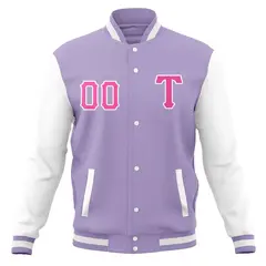 Full-Snap Varsity Letterman Baseball Jacket 45