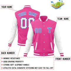 Full-Snap Varsity Letterman Baseball Jacket 53