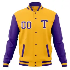 Full-Snap Varsity Letterman Baseball Jacket 70