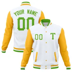 Full-Snap Varsity Letterman Baseball Jacket 74
