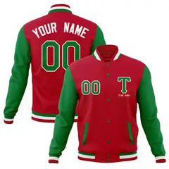 Full-Snap Varsity Letterman Baseball Jacket 1