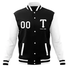 Full-Snap Varsity Letterman Baseball Jacket 13