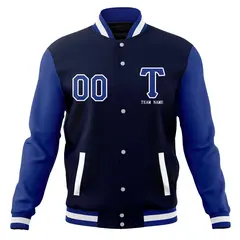 Full-Snap Varsity Letterman Baseball Jacket 21