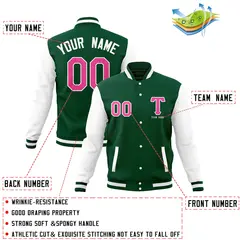 Full-Snap Varsity Letterman Baseball Jacket 28