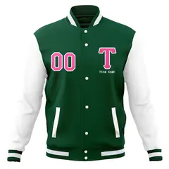 Full-Snap Varsity Letterman Baseball Jacket 29