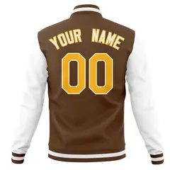 Full-Snap Varsity Letterman Baseball Jacket 38