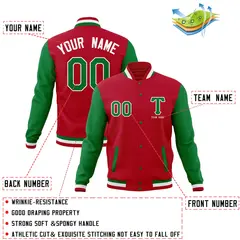 Full-Snap Varsity Letterman Baseball Jacket 4