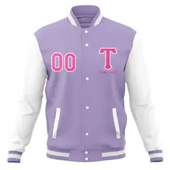 Full-Snap Varsity Letterman Baseball Jacket 45