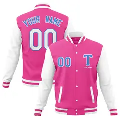 Full-Snap Varsity Letterman Baseball Jacket 49