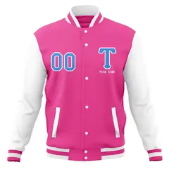 Full-Snap Varsity Letterman Baseball Jacket 53