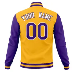 Full-Snap Varsity Letterman Baseball Jacket 70
