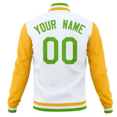 Full-Snap Varsity Letterman Baseball Jacket 78