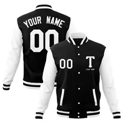 Full-Snap Varsity Letterman Baseball Jacket 9