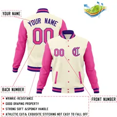 Full-Snap Varsity Letterman Baseball Jacket 12