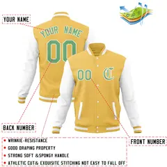 Full-Snap Varsity Letterman Baseball Jacket 20