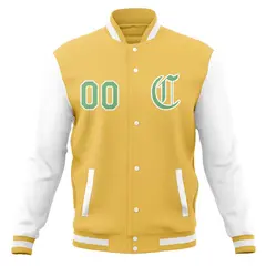 Full-Snap Varsity Letterman Baseball Jacket 21