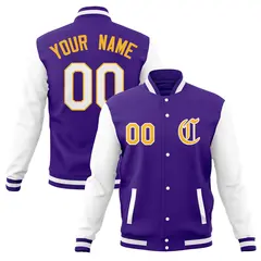 Full-Snap Varsity Letterman Baseball Jacket 41