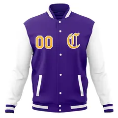 Full-Snap Varsity Letterman Baseball Jacket 45