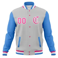 Full-Snap Varsity Letterman Baseball Jacket 5