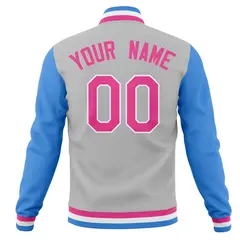Full-Snap Varsity Letterman Baseball Jacket 6