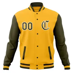 Full-Snap Varsity Letterman Baseball Jacket 61