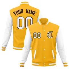 Full-Snap Varsity Letterman Baseball Jacket 65