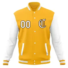 Full-Snap Varsity Letterman Baseball Jacket 69