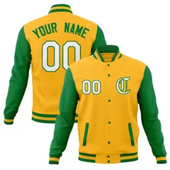 Full-Snap Varsity Letterman Baseball Jacket 73